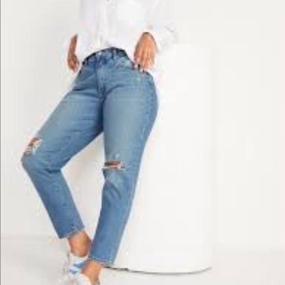 OLD NAVY BOYFRIEND RAW HEM JEANS SZ 20 - Picture 2 of 8